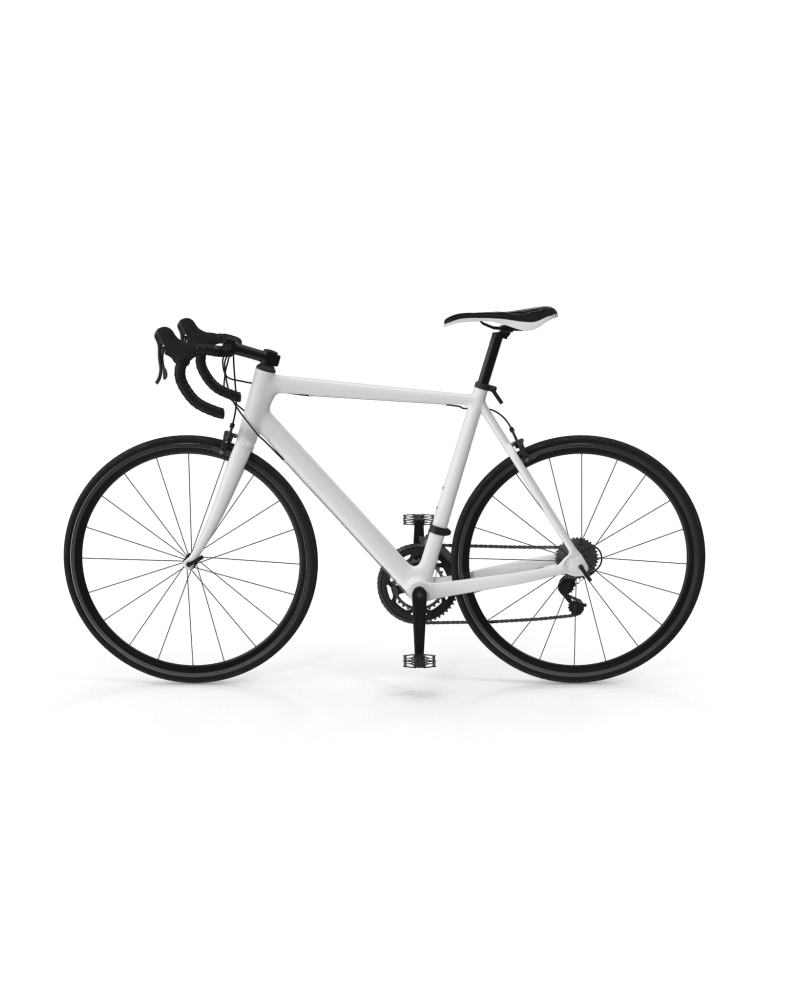 Matte White Road Bike